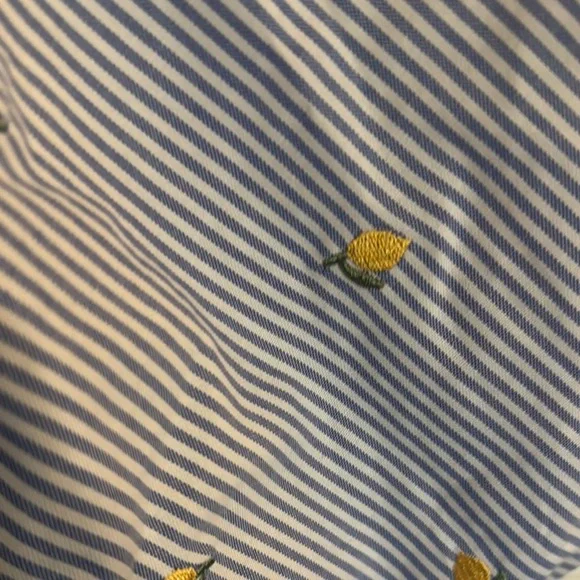 White Graphic Tee and Striped Shorts Set - Picture 8 of 8